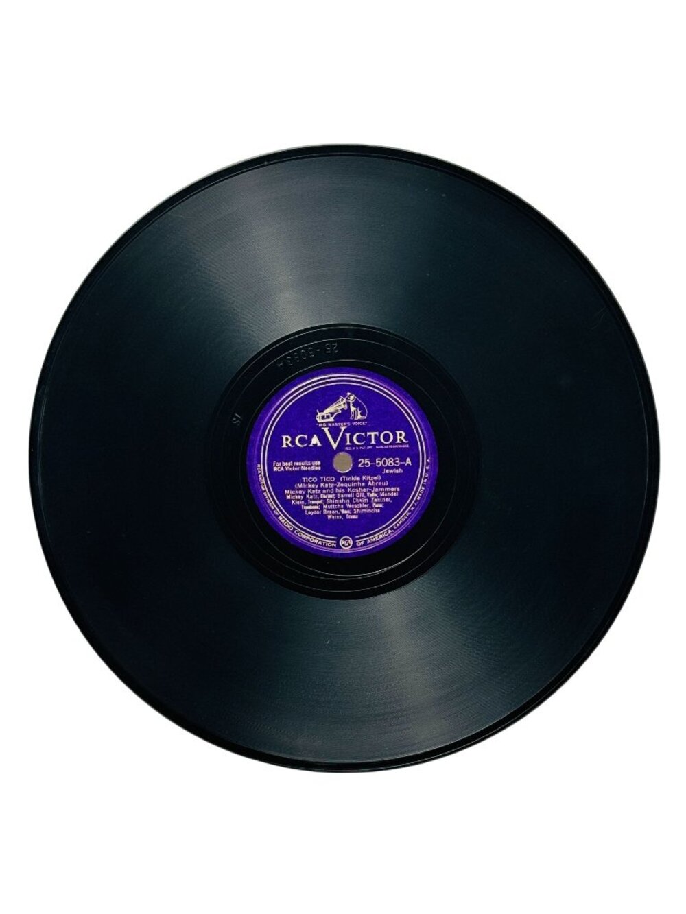 Mickey Katz Tico Tico 78 RPM Shellac Record 1940s RCA Victor 25-5083 VG+ Jewish